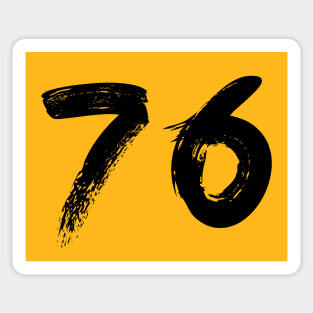 Number 76 Sticker